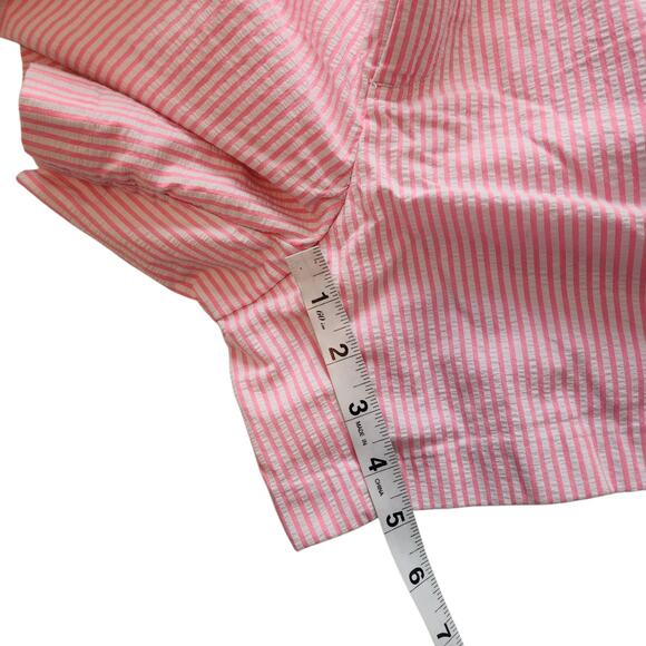 Lily Pulitzer 5" Kelly Chino Shorts, Pink & White Stripe Seersucker size 8 - Picture 8 of 8